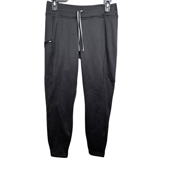 Patagonia Womens Gray Jogger Pants XS Drawstring Fleece Lined Zip Pockets - Picture 1 of 9